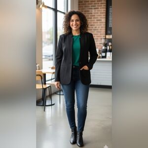 Old Navy Black Blazer Jacket XXL Single Button Professional Work Career New/Tag